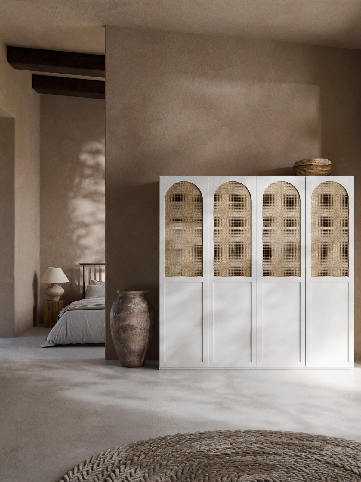 Jeanwold Modular Hinged-Door Wardrobe, 200 cm Wide, in Various Sizes