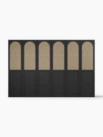 Jeanwold Modular Hinged-Door Wardrobe, 300 cm Wide, in Various Sizes