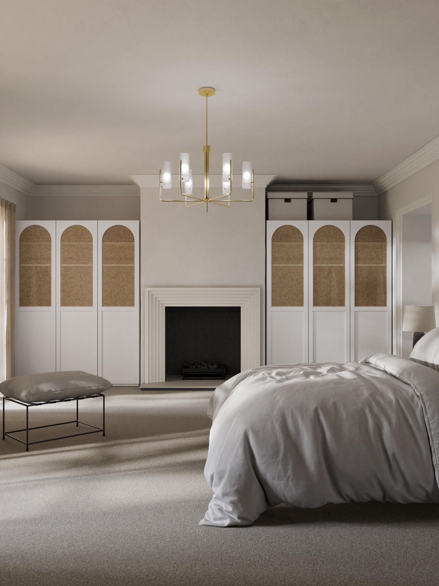 Jeanwold Modular Hinged-Door Wardrobe, 50 cm Wide, in Various Sizes