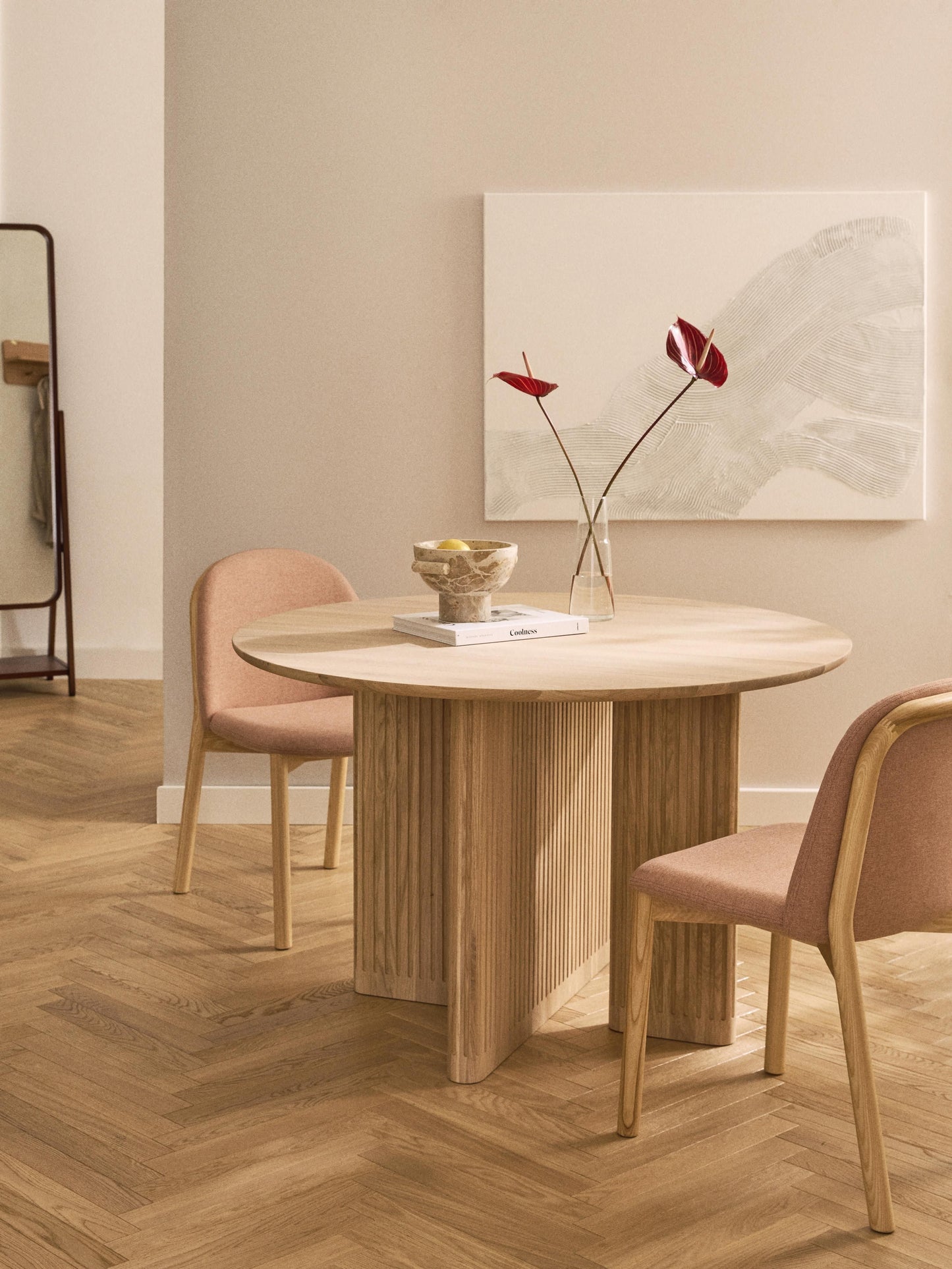 Jolkeen Round Dining Table in Oak, Ø 120 cm