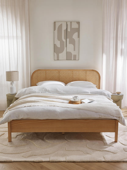 Jonsleigh Wooden Bed with Vienna Cane Headboard