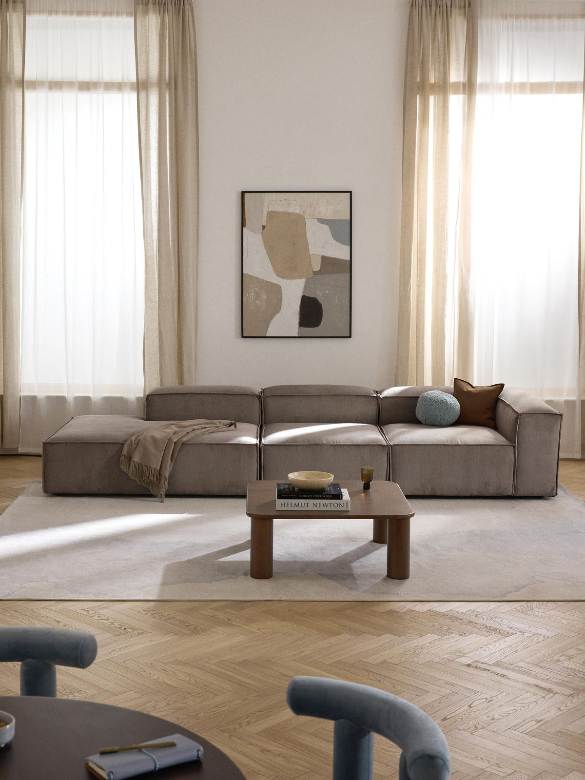 Lenquist Corduroy Ottoman Module