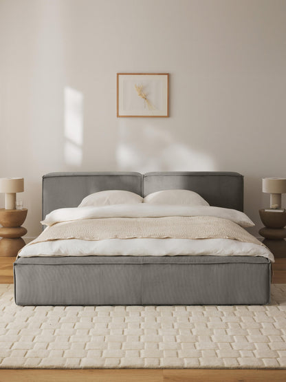 Lenquist Corduroy Upholstered Bed