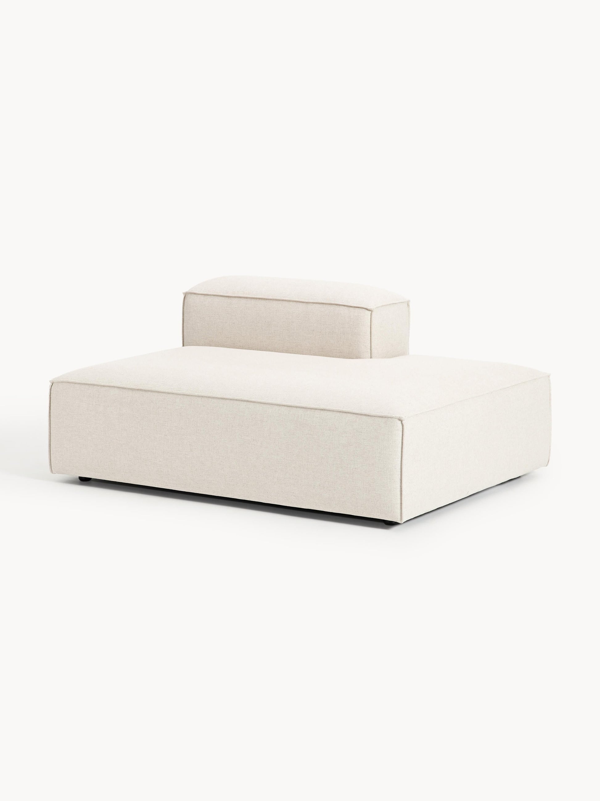Lenquist Linen Blend Ottoman Module