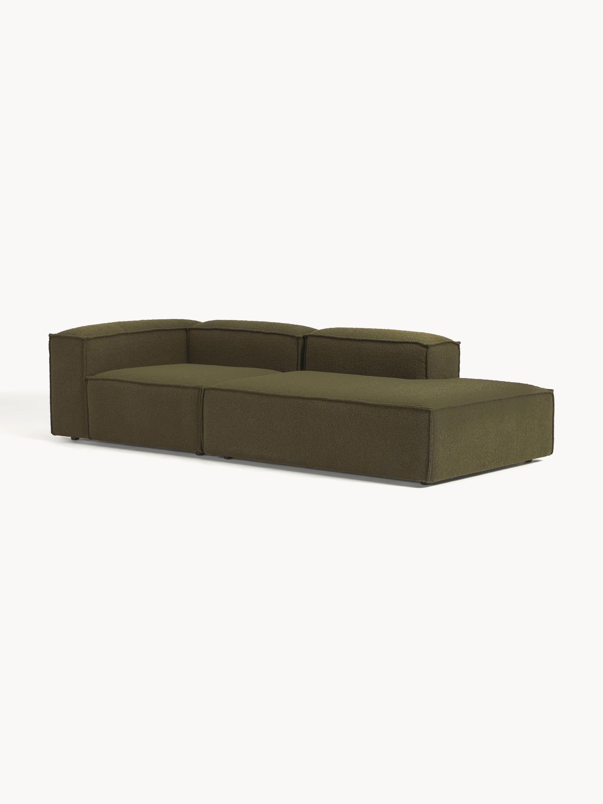 Lenquist Modular Bouclé Ottoman