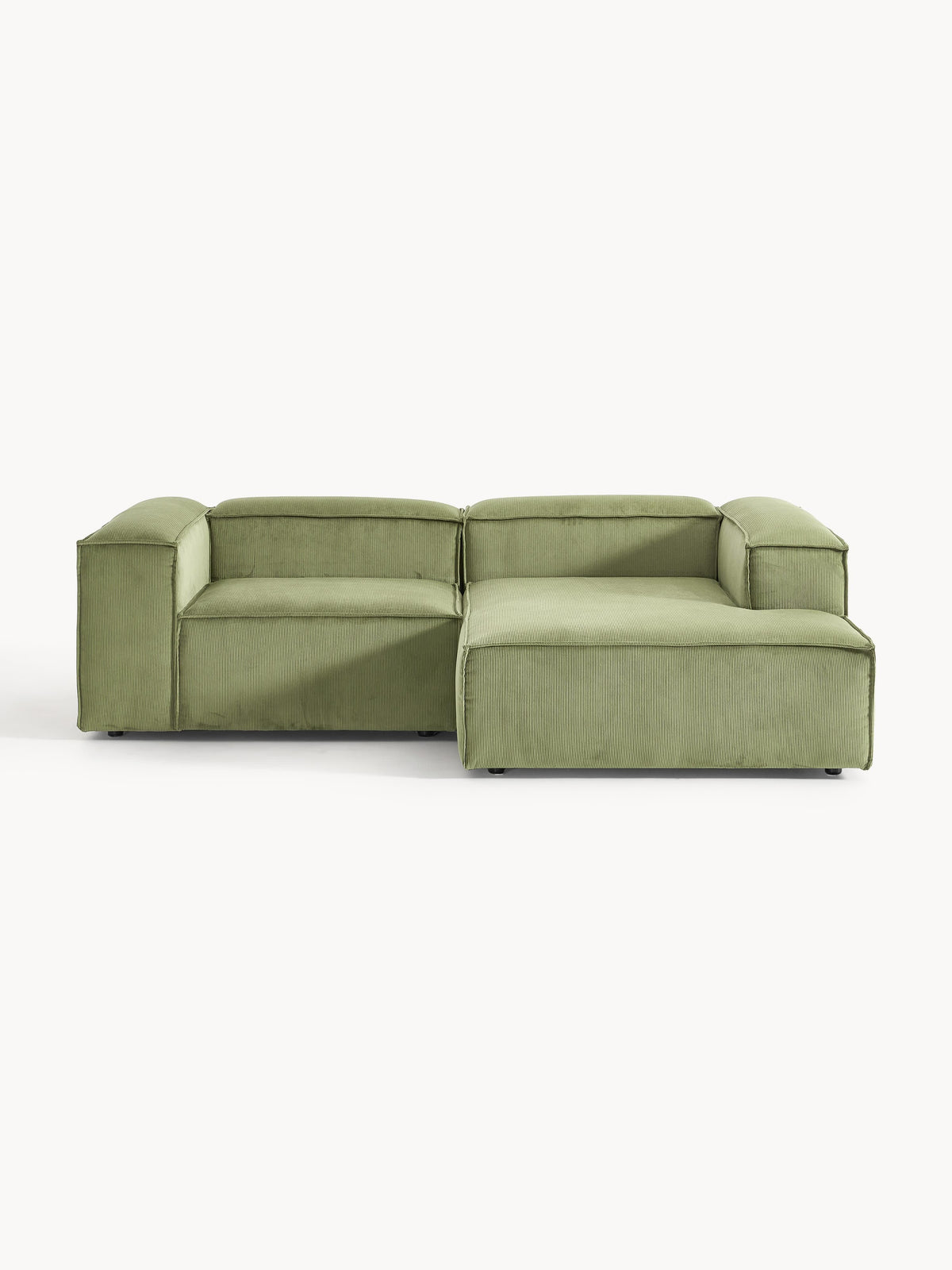 Lenquist Modular Corduroy Corner Sofa, 2-Seater