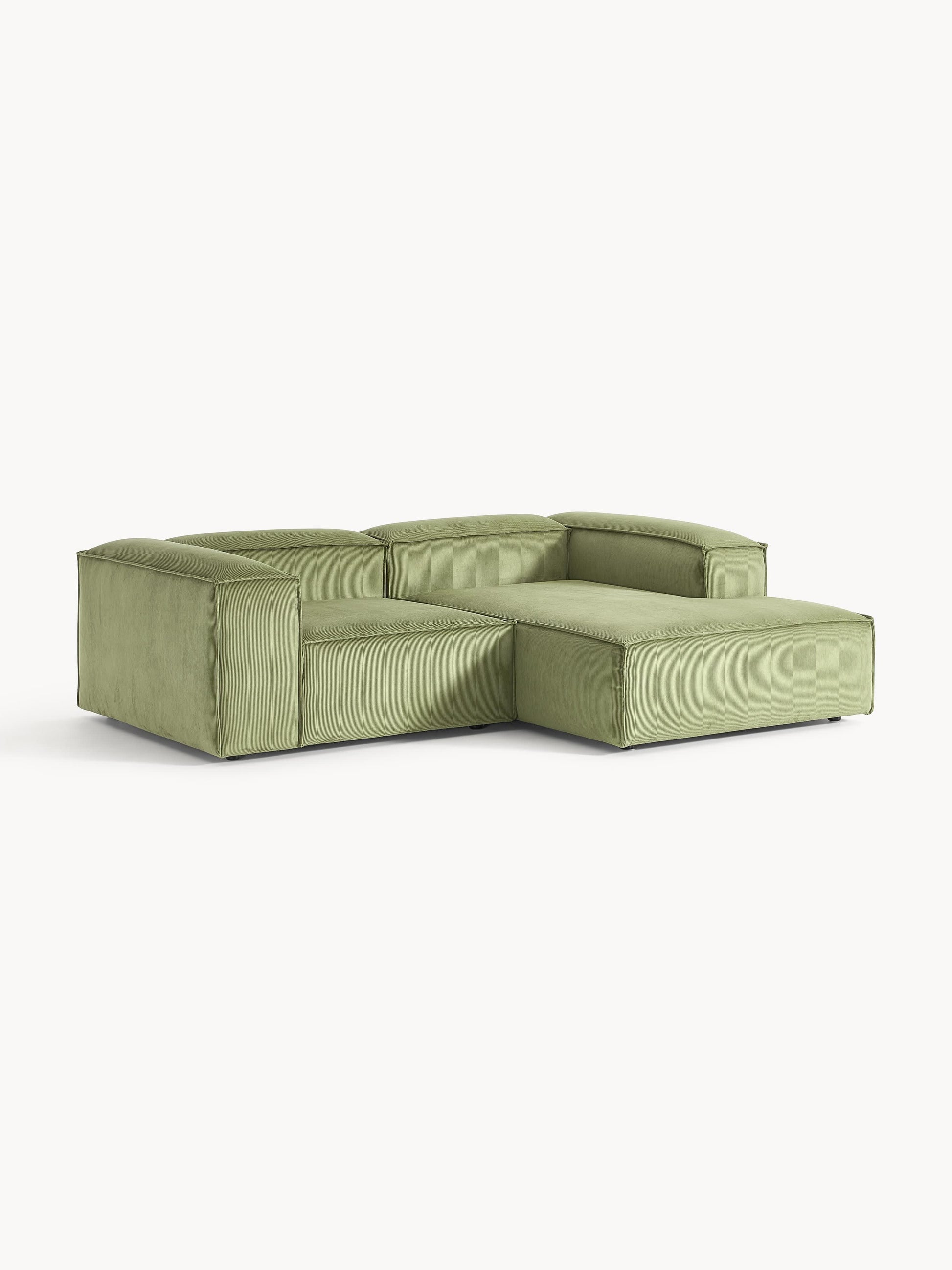 Lenquist Modular Corduroy Corner Sofa, 2-Seater