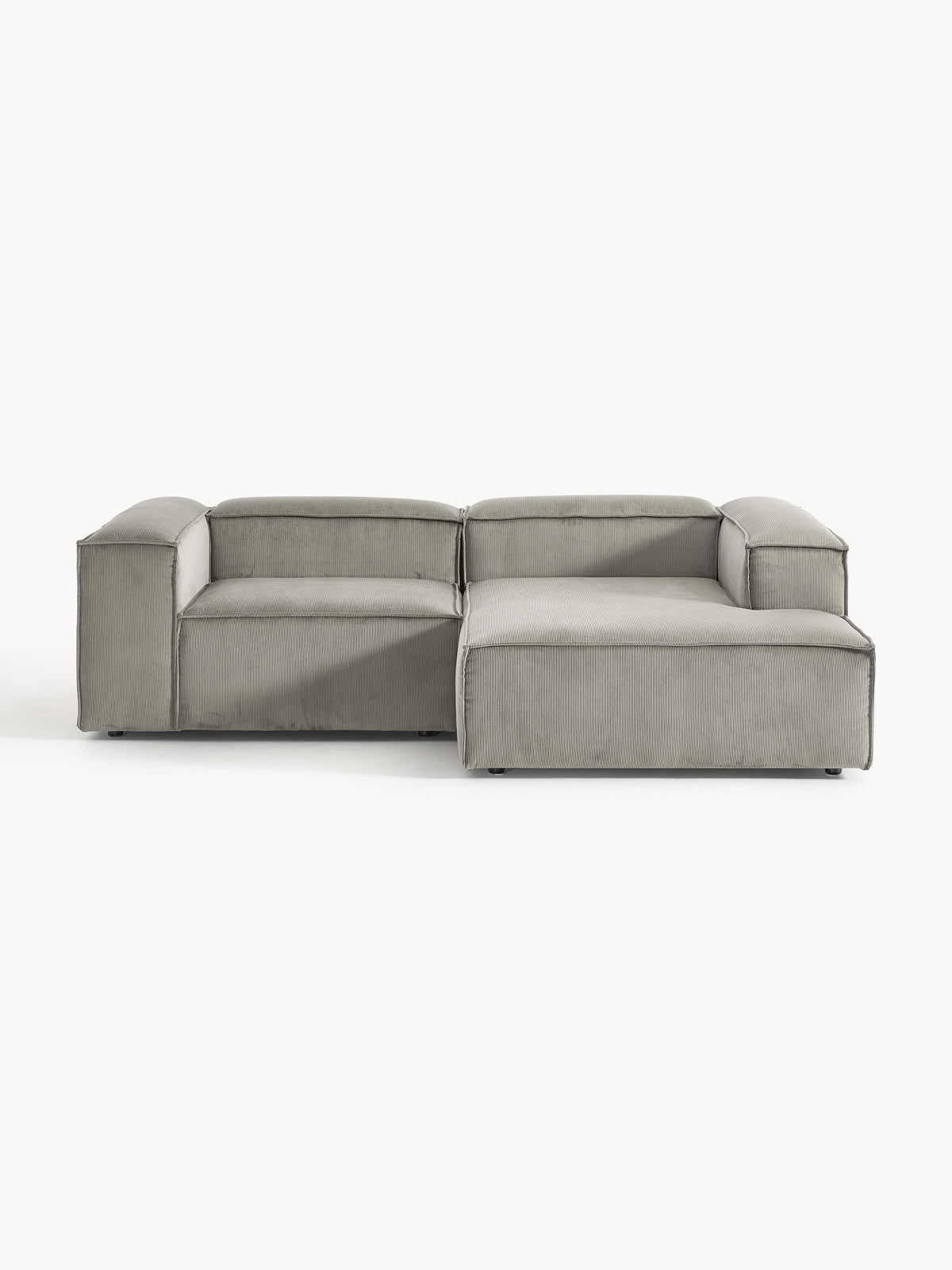 Lenquist Modular Corduroy Corner Sofa, 2-Seater
