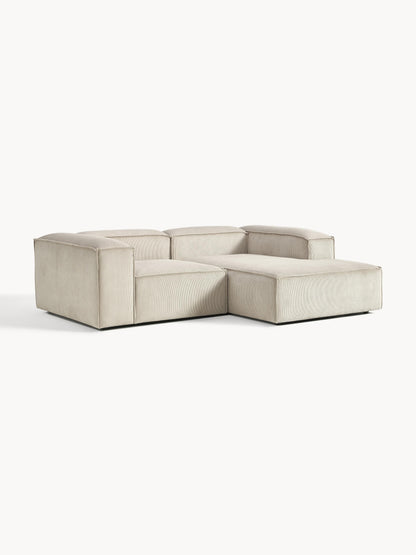 Lenquist Modular Corduroy Corner Sofa, 2-Seater