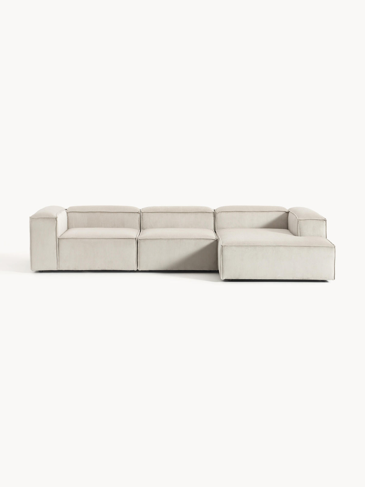 Lenquist Modular Corduroy Corner Sofa (4-Seater)