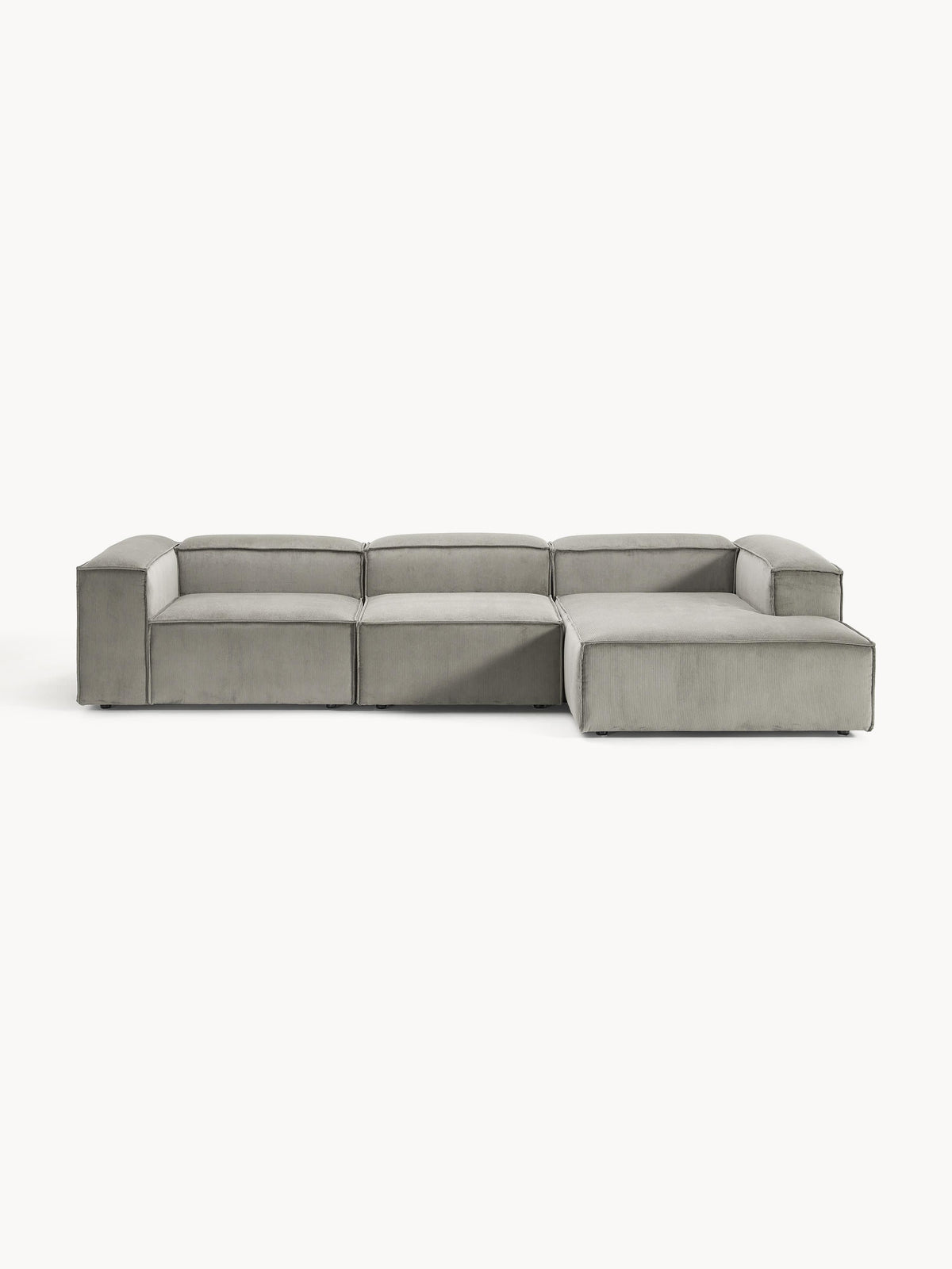 Lenquist Modular Corduroy Corner Sofa (4-Seater)