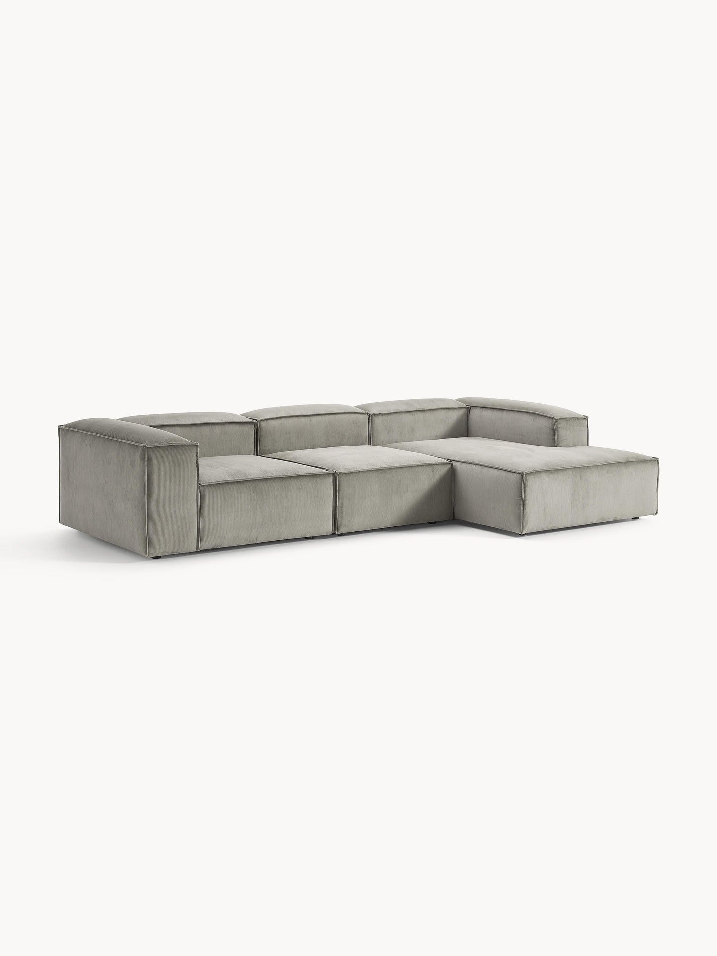 Lenquist Modular Corduroy Corner Sofa (4-Seater)