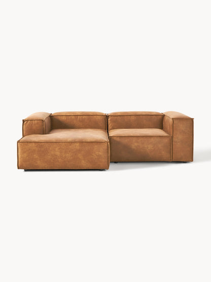 Lenquist Modular Leather Corner Sofa (2-Seater)
