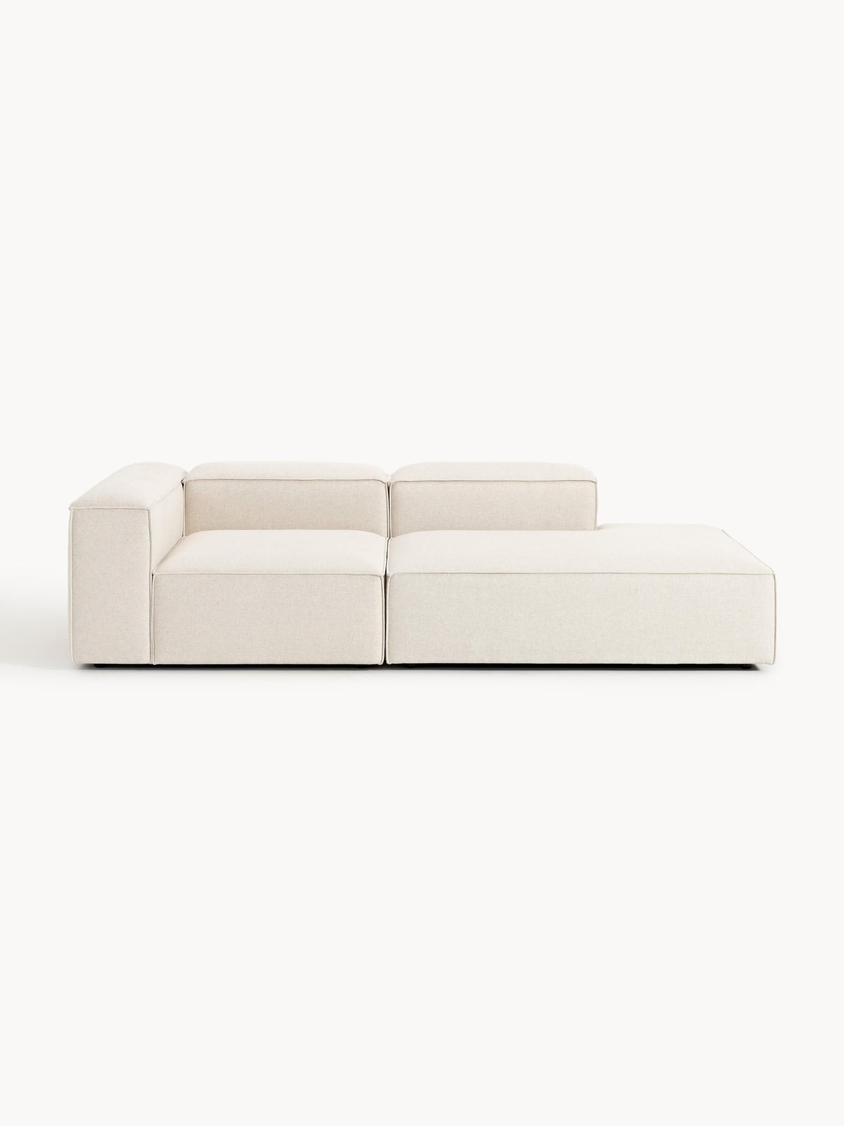 Lenquist Modular Linen Blend Ottoman