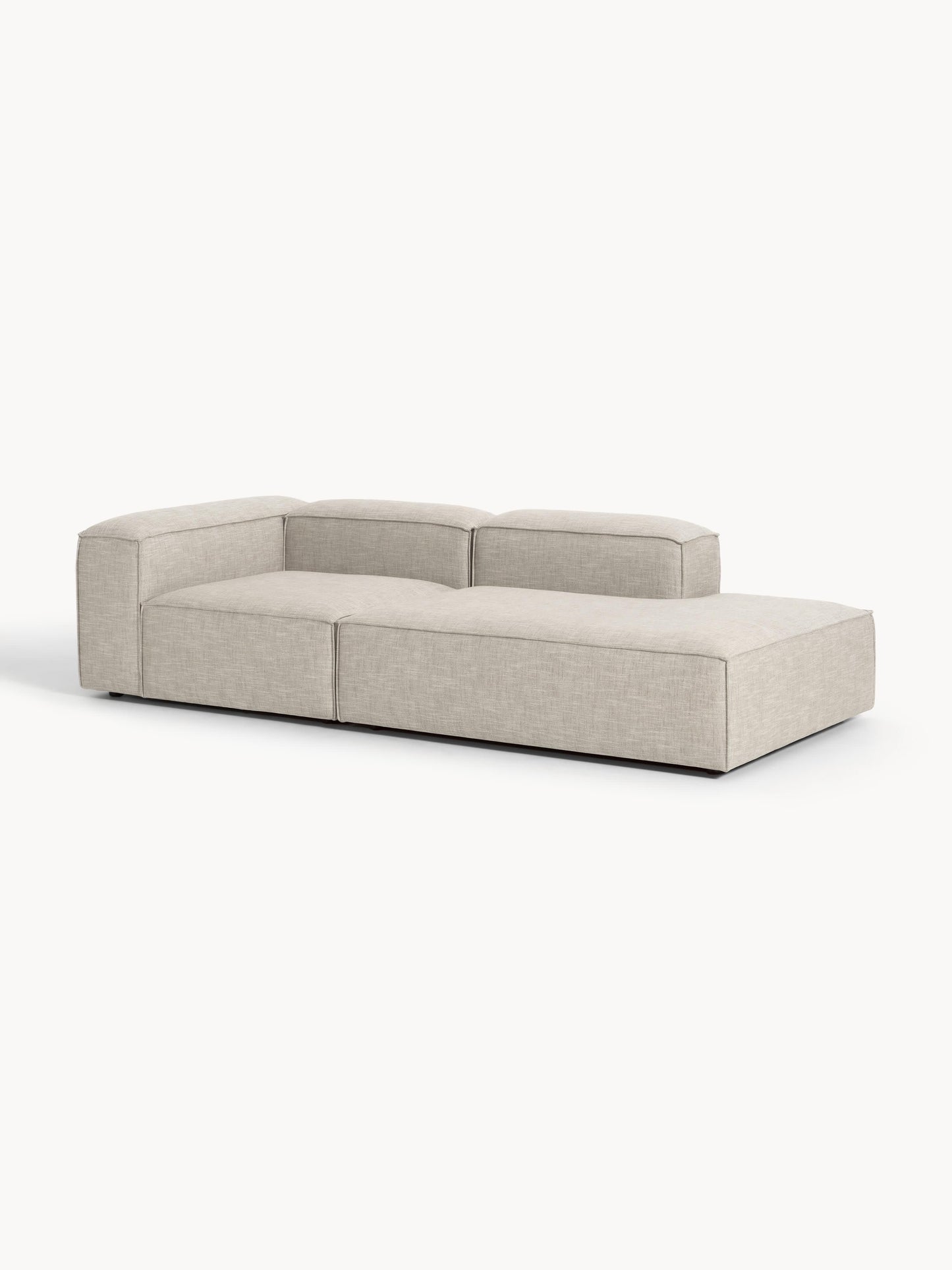 Lenquist Modular Linen Blend Ottoman
