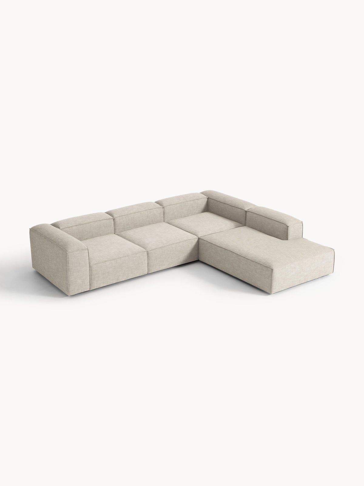 Lenquist Modular XL Corner Sofa (4-Seater) in Linen Blend