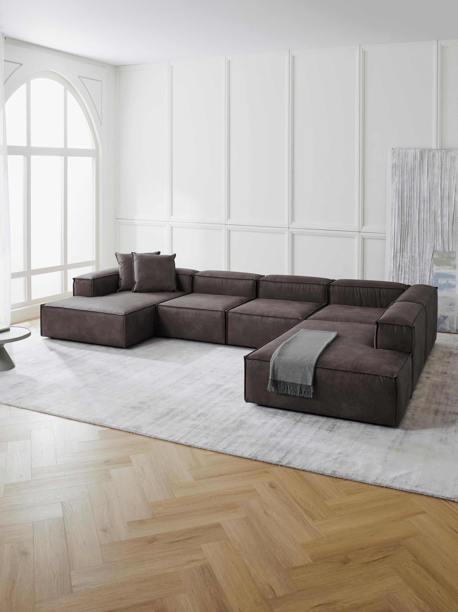 Lenquist Modular XL Leather Sofa