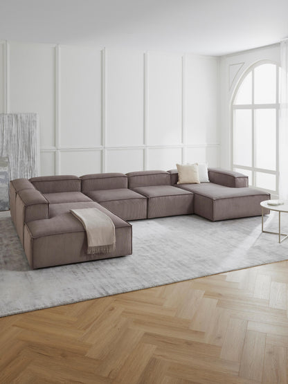 Lenquist Ottoman Corner Module in Corduroy