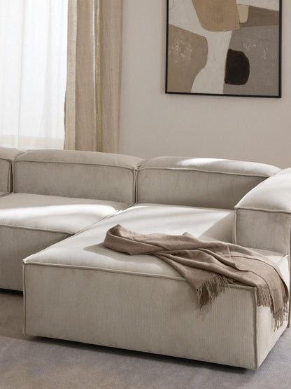 Lenquist Ottoman Corner Module in Corduroy