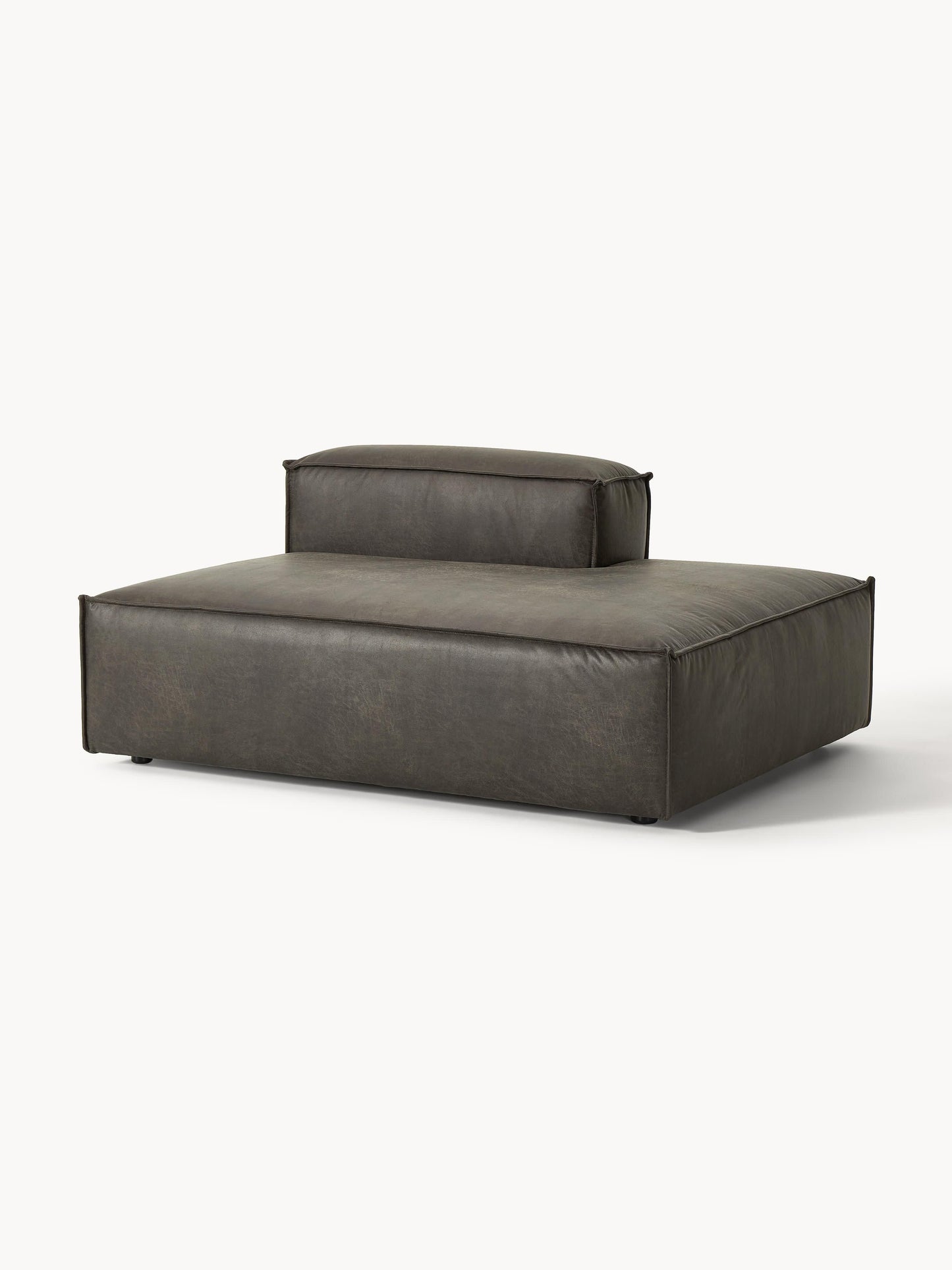 Lenquist Ottoman Module in Leather