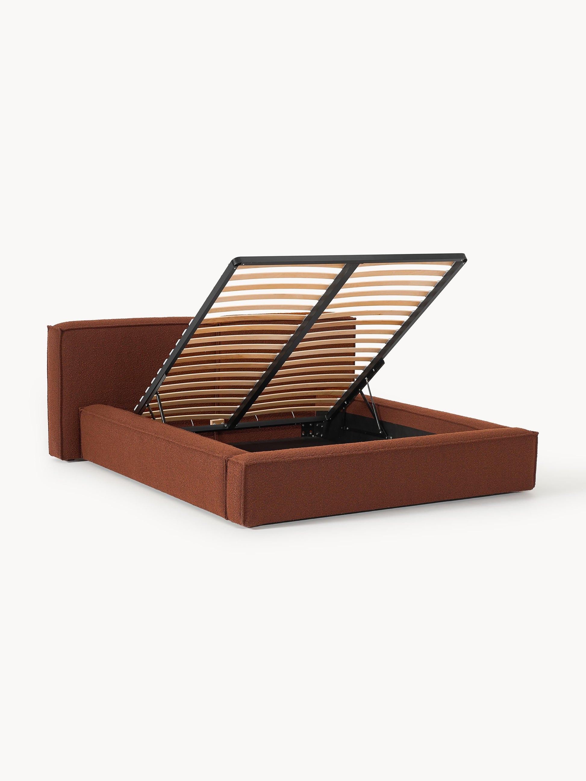 Lenquist Upholstered Bouclé Bed with Storage