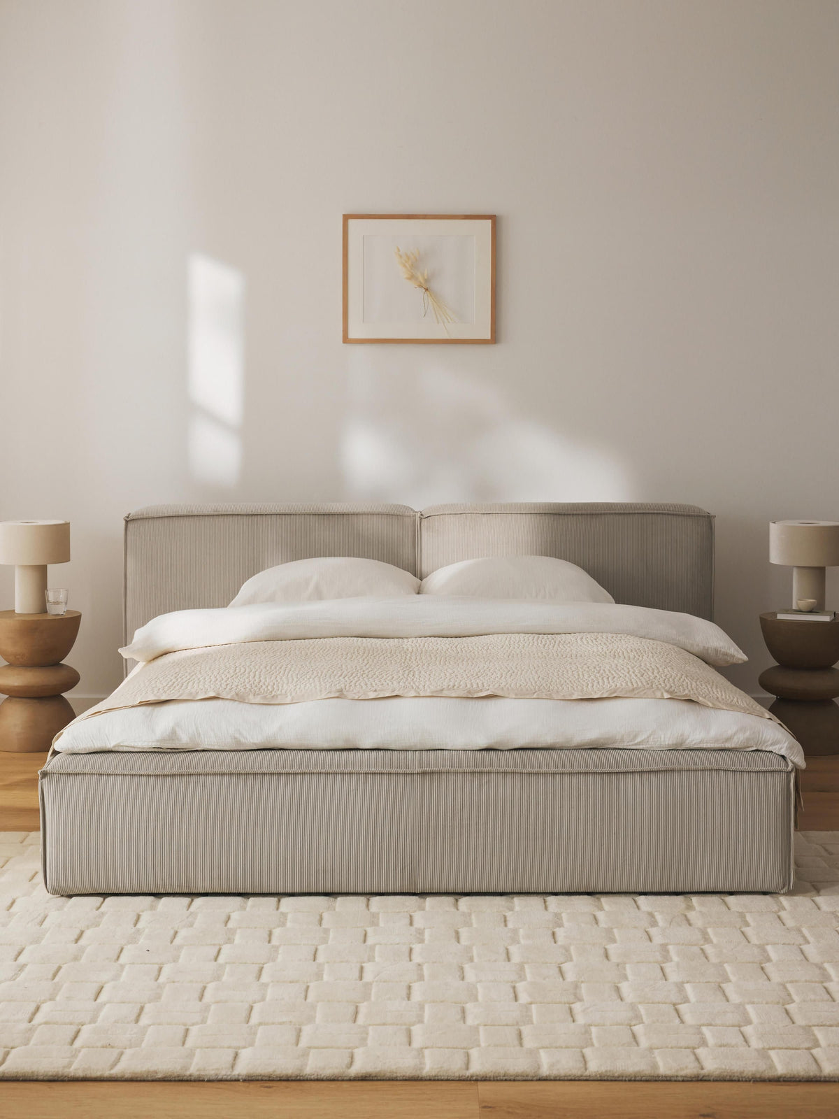Lenquist Upholstered Storage Bed in Corduroy