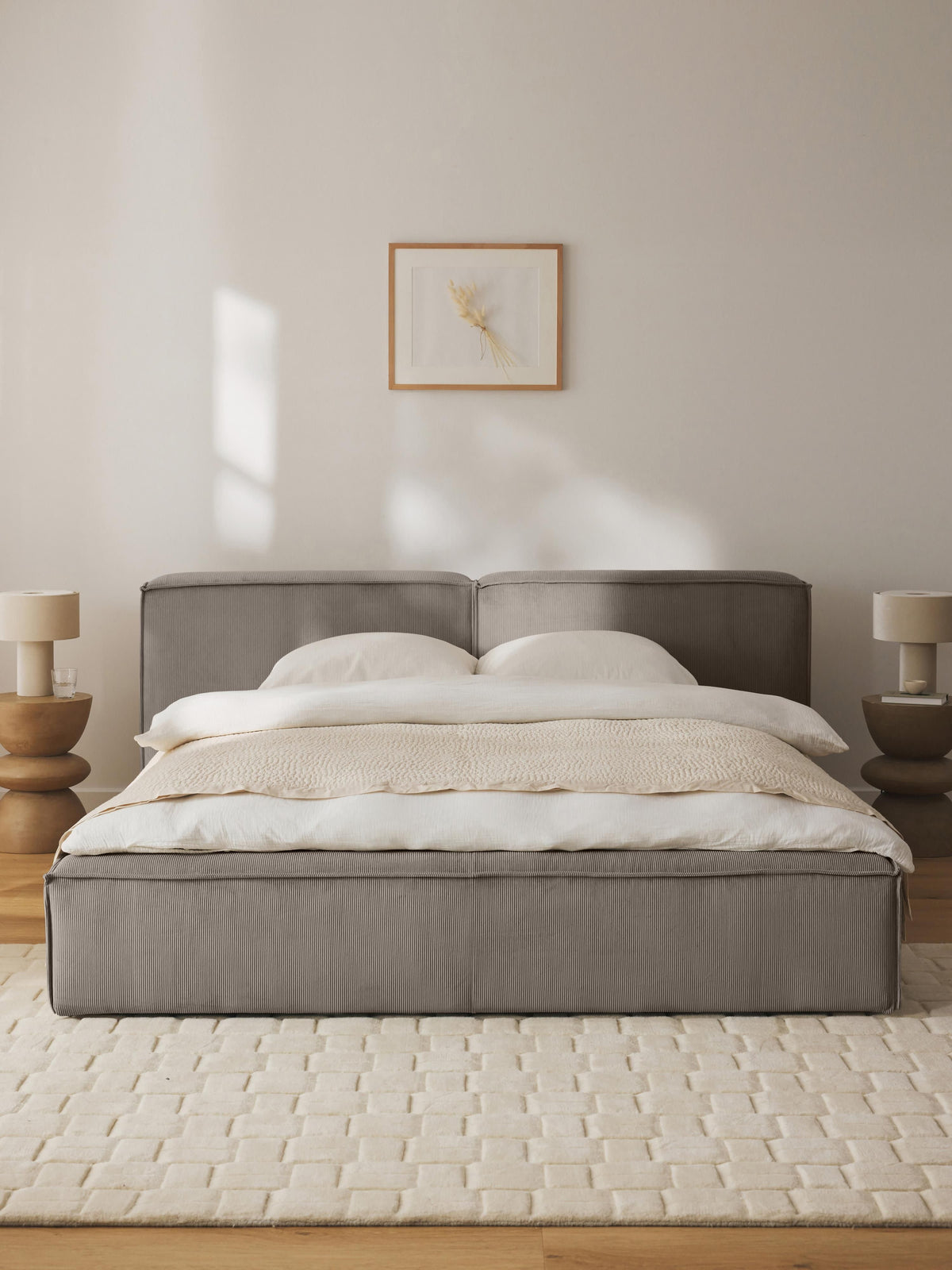 Lenquist Upholstered Storage Bed in Corduroy