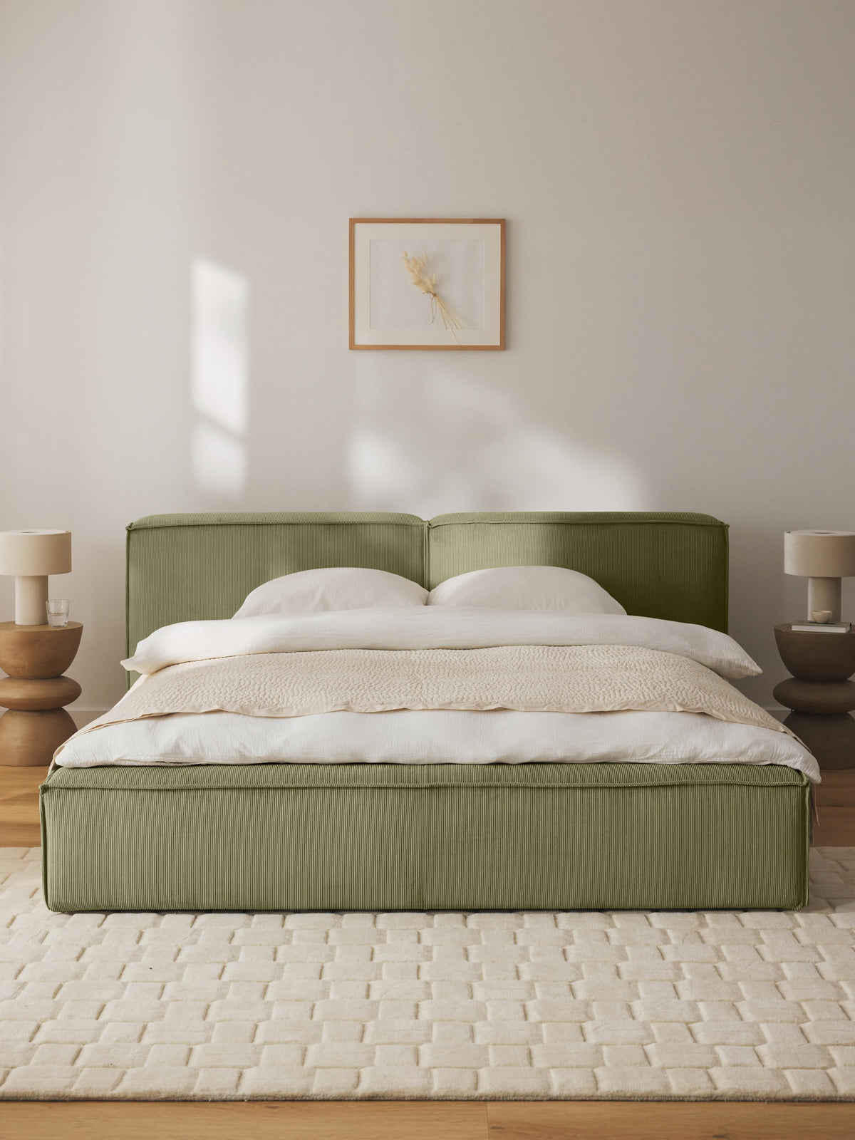 Lenquist Upholstered Storage Bed in Corduroy