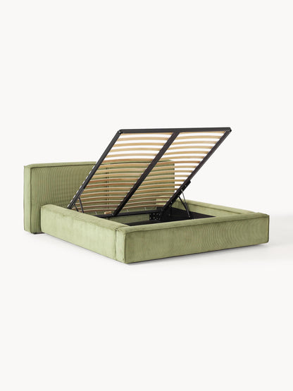 Lenquist Upholstered Storage Bed in Corduroy