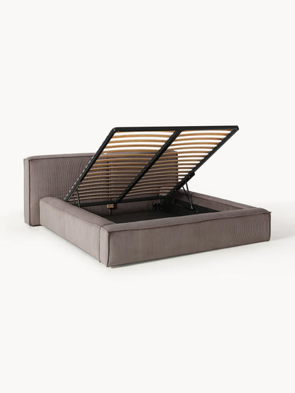 Lenquist Upholstered Storage Bed in Corduroy
