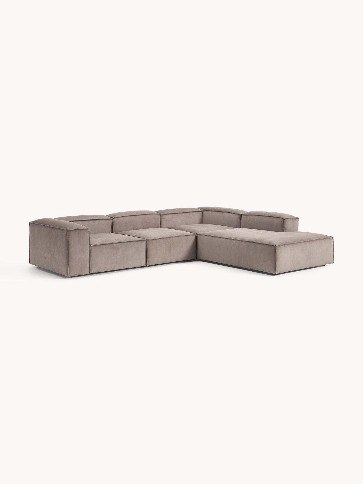 Lenquist XL Modular Corner Sofa in Corduroy, 4-Seater