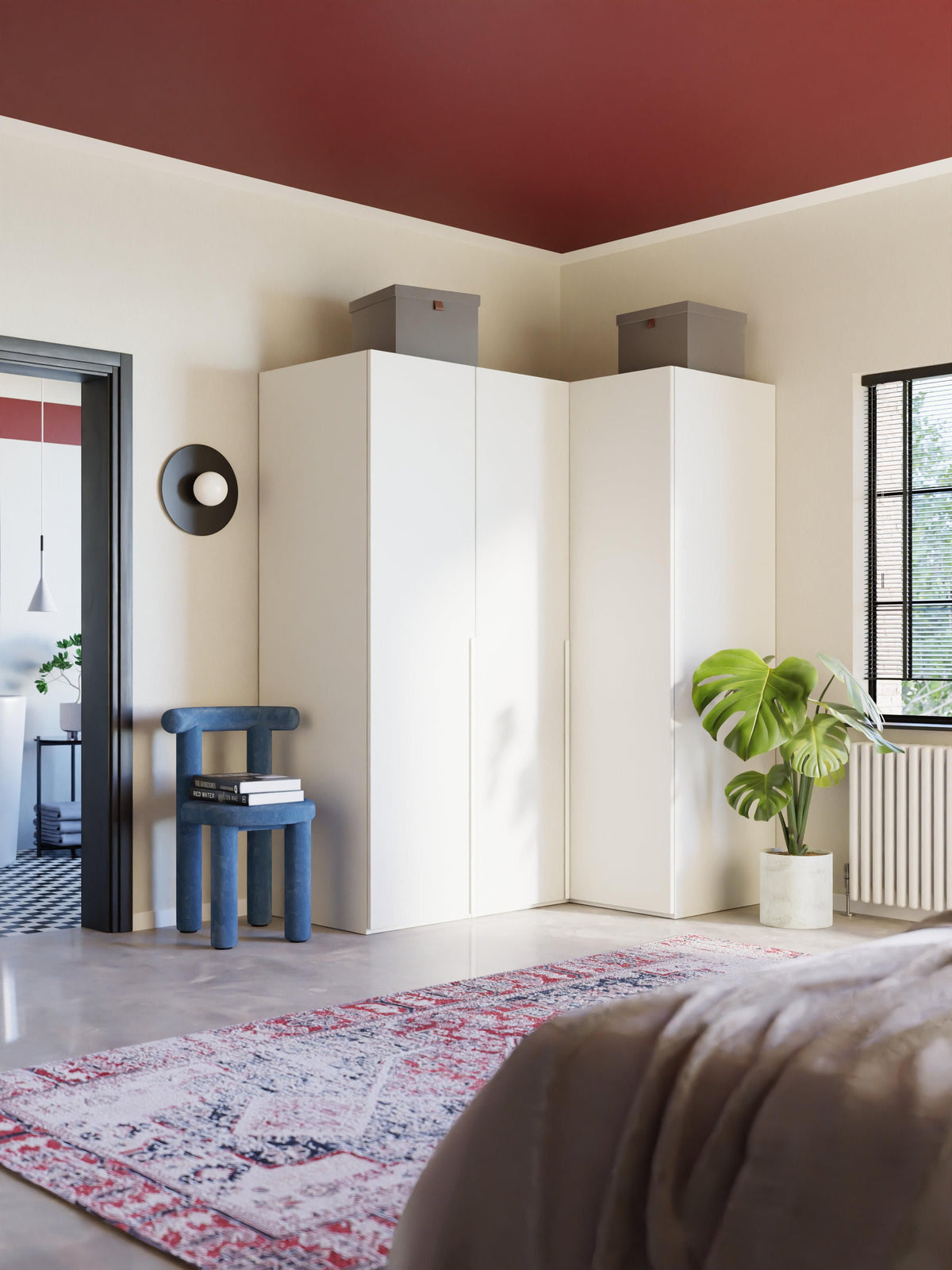 Leomarch Modular Corner Wardrobe, 165 cm Wide, in Various Sizes
