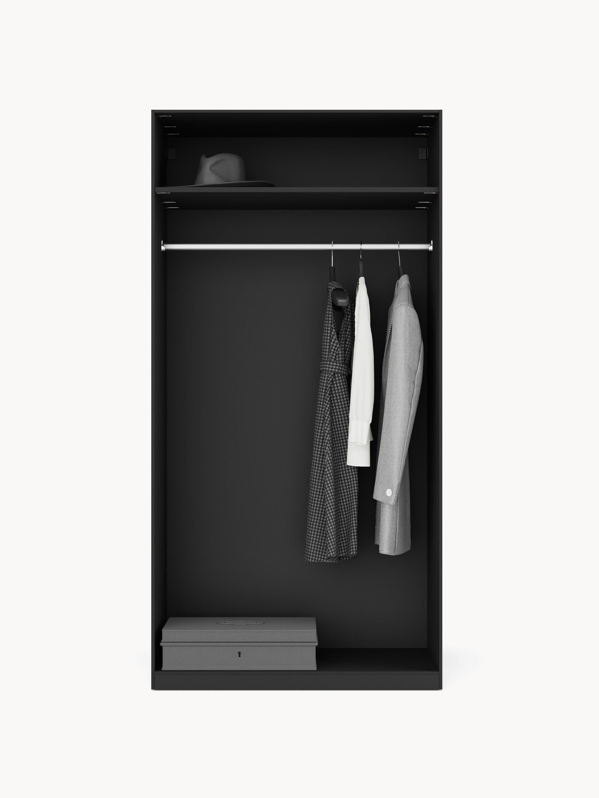 Leomarch Modular Hinged-Door Wardrobe, 100 cm Wide, in Various Sizes