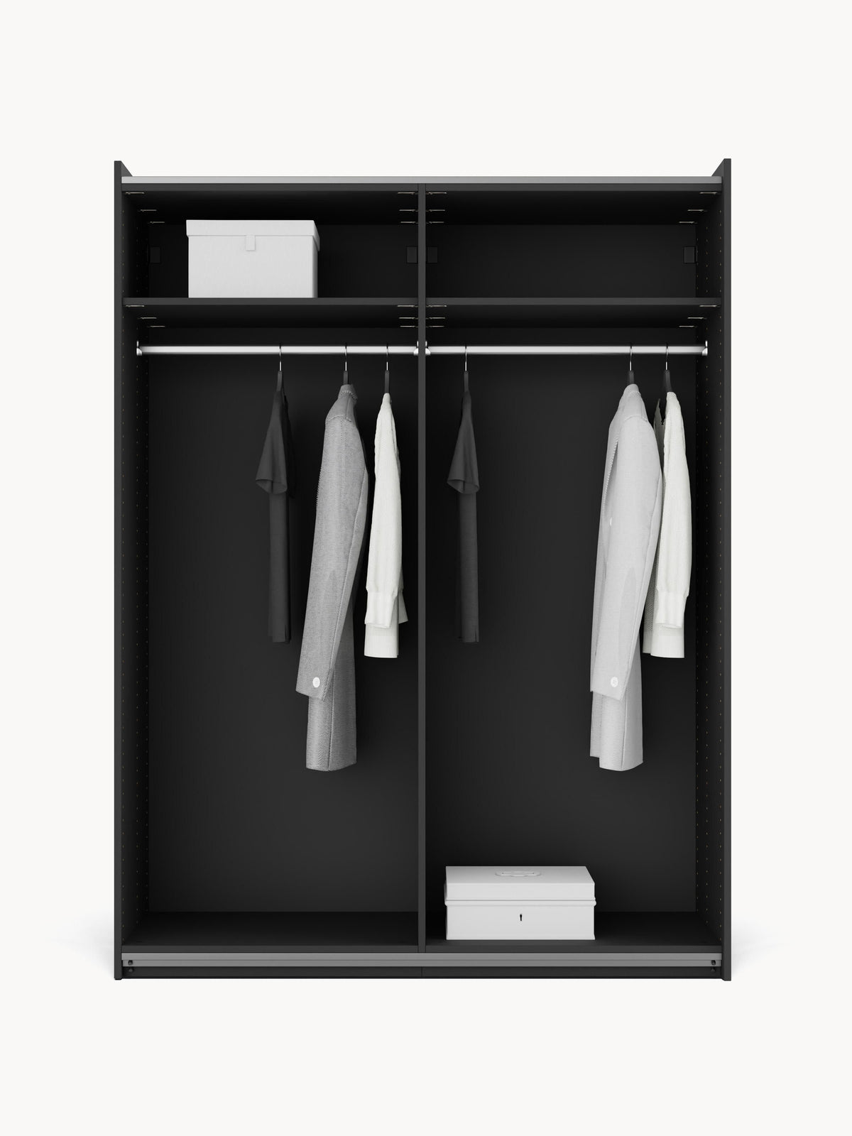Leomarch Modular Sliding-Door Wardrobe, 150 cm Wide, in Various Sizes