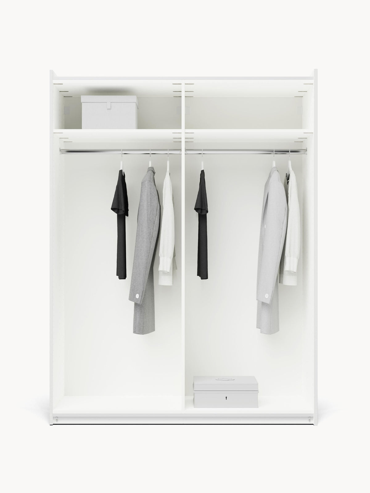 Leomarch Modular Sliding-Door Wardrobe, 150 cm Wide, in Various Sizes