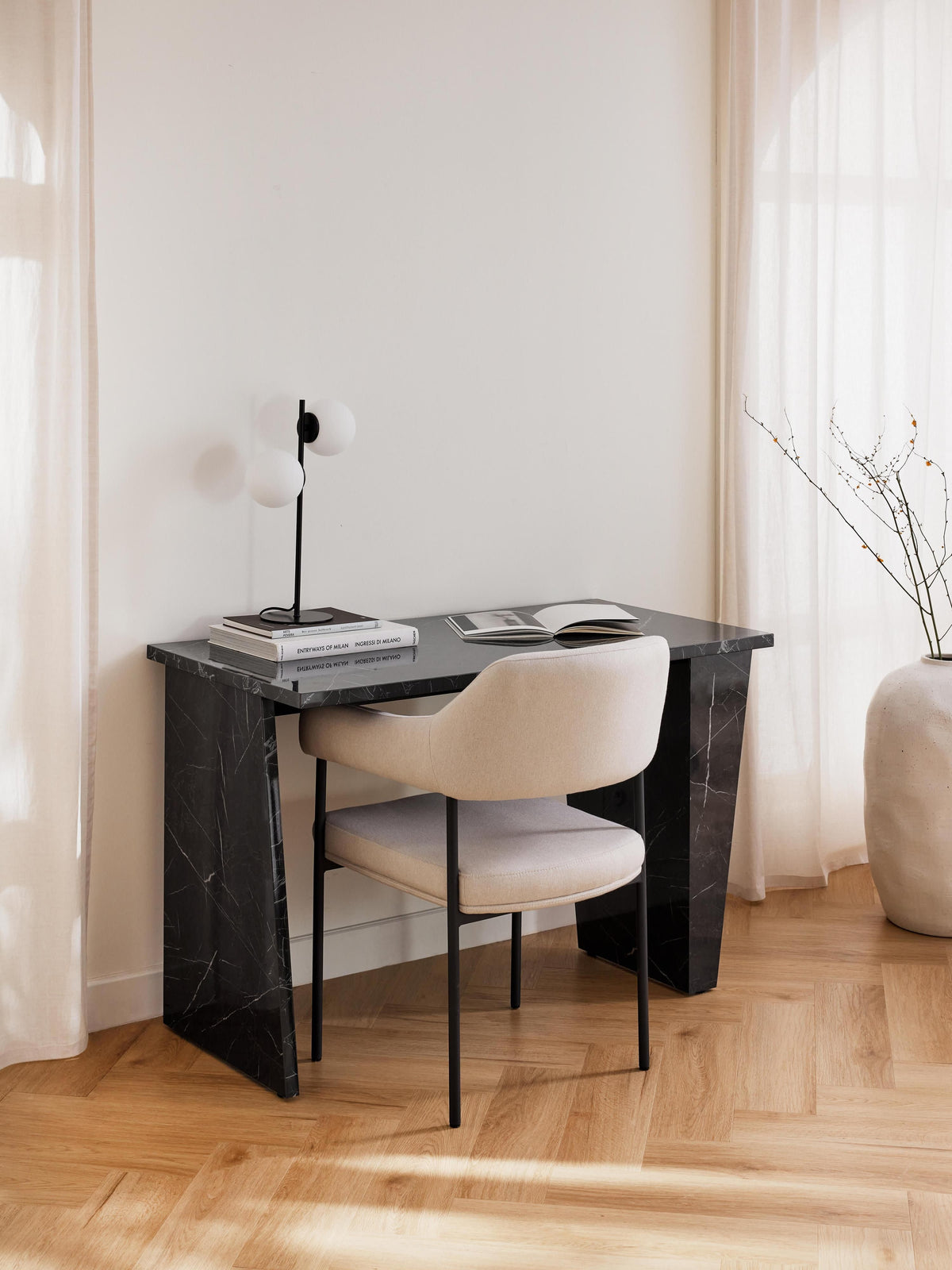 Liamforth Desk, Marble Look