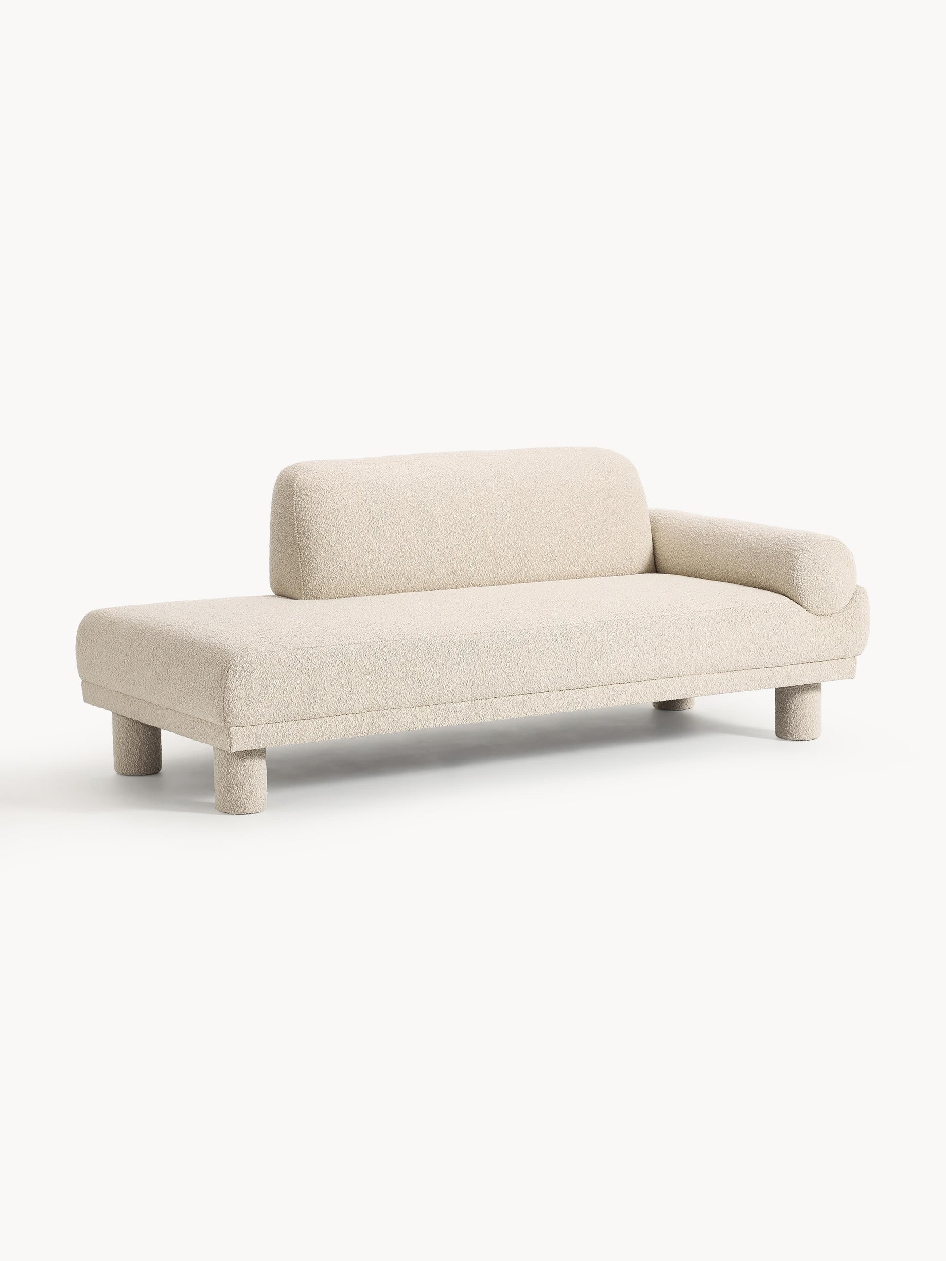 Liloven Ottoman in Bouclé