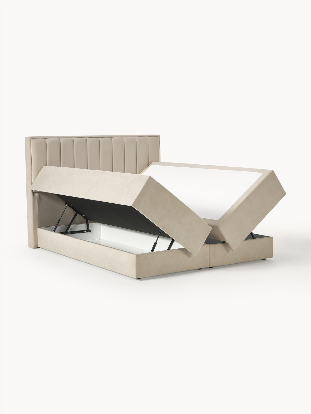 Livrenko Box Spring Bed with Storage