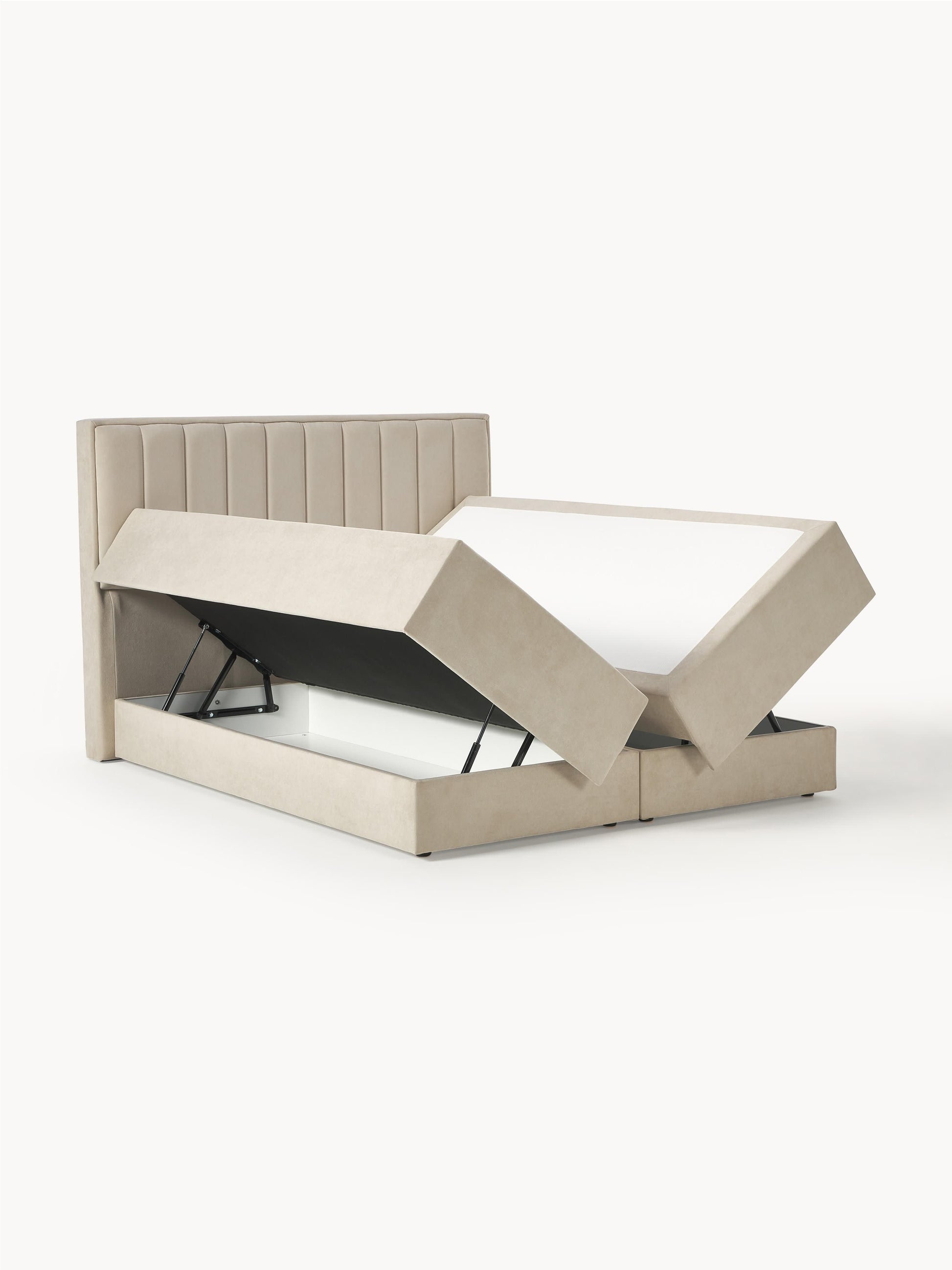 Livrenko Box Spring Bed with Storage