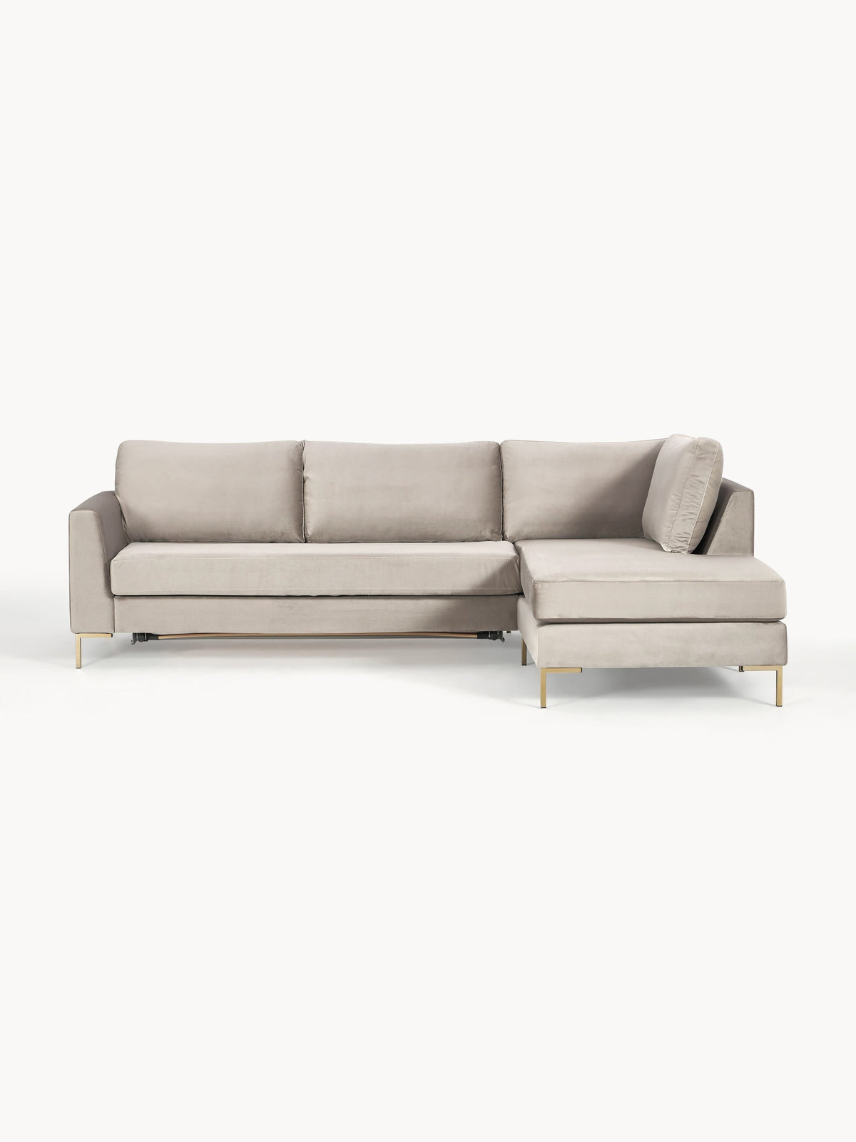 Lunbergh 3-Seater Velvet Sofa Bed with Mattress