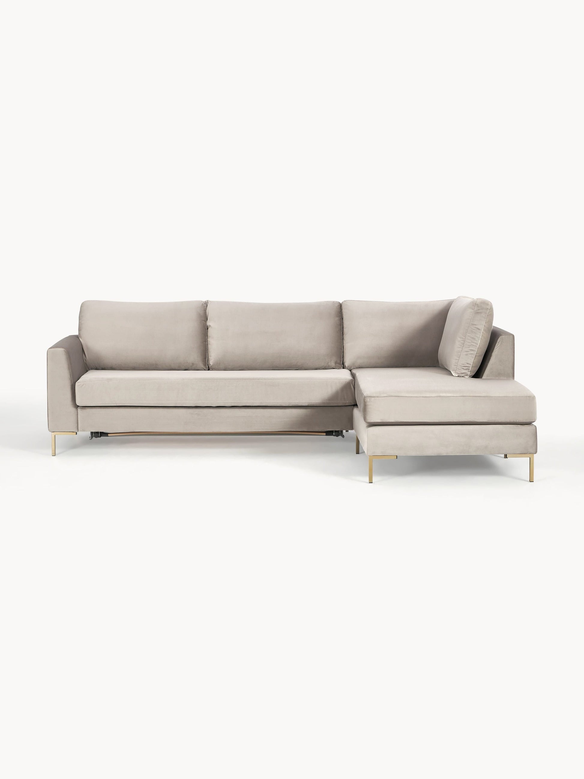 Lunbergh 3-Seater Velvet Sofa Bed with Mattress