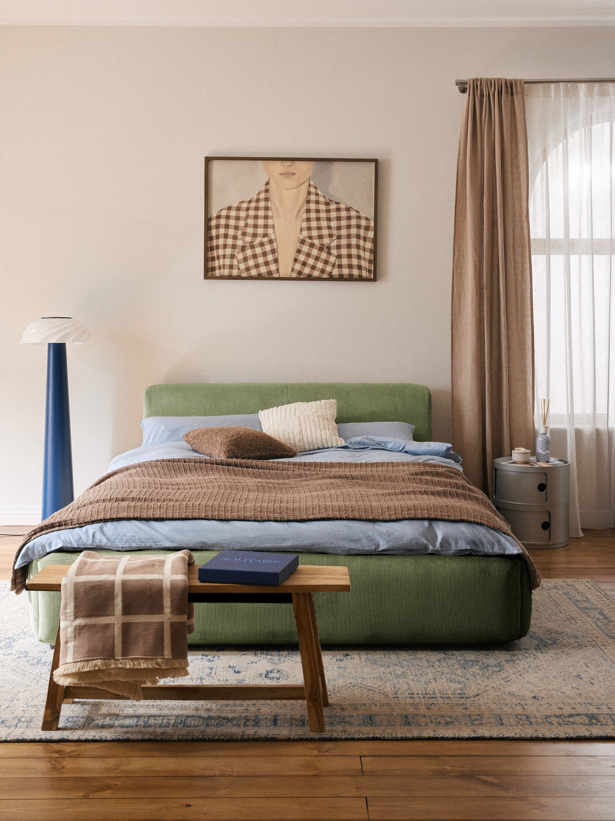 Melraine Bed, Upholstered