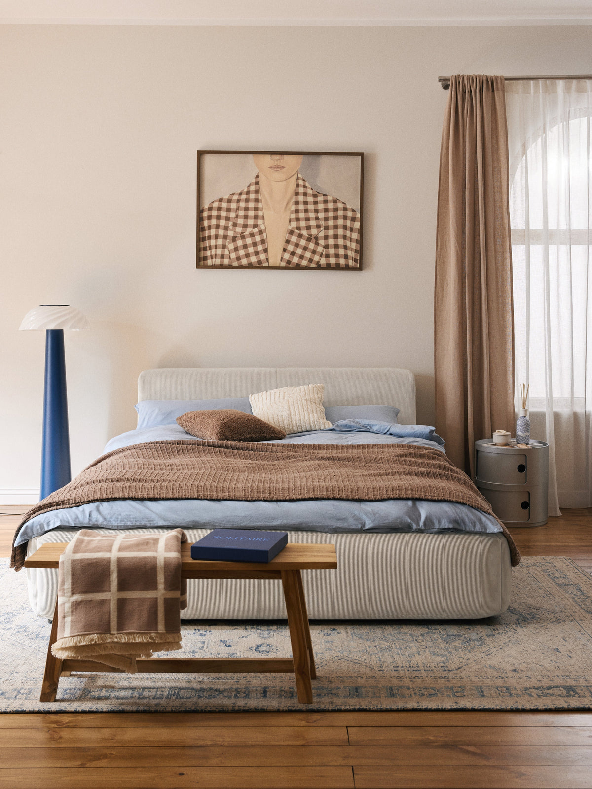 Melraine Bed, Upholstered