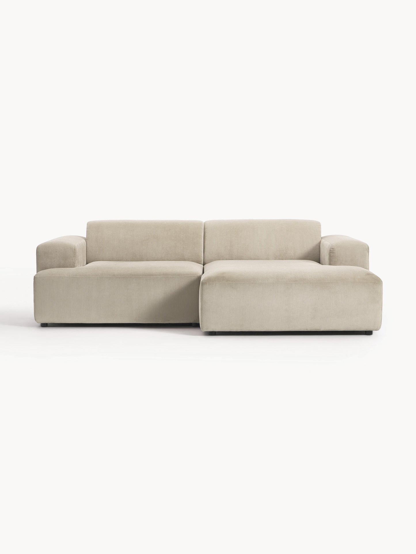 Melraine Corner Sofa in Corduroy, 3-Seater