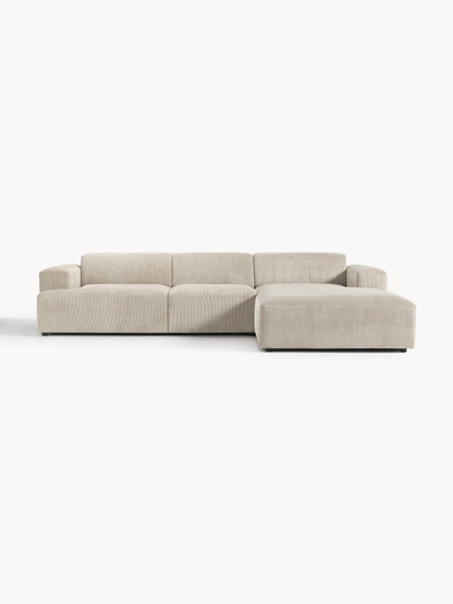 Melraine Corner Sofa in Corduroy (4-Seater)
