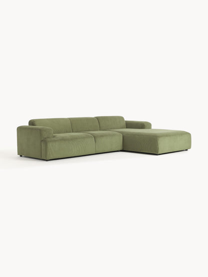 Melraine Corner Sofa in Corduroy (4-Seater)