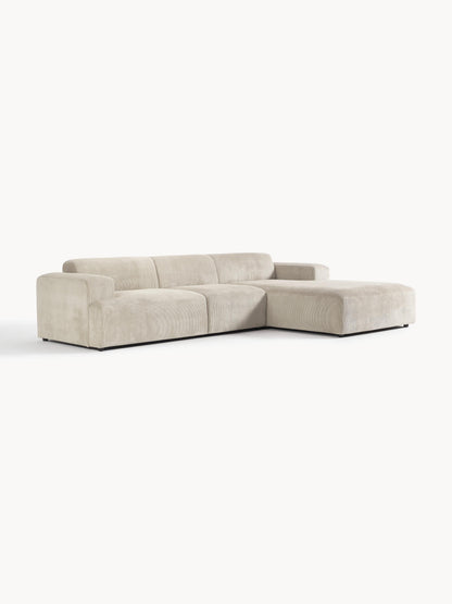 Melraine Corner Sofa in Corduroy (4-Seater)