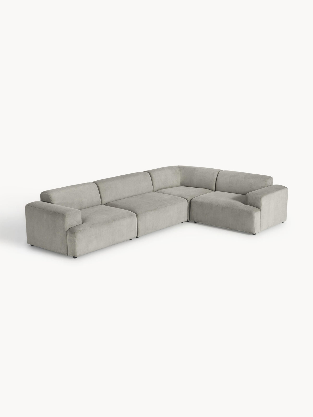 Melraine Large Corner Sofa in Corduroy (4-Seater)