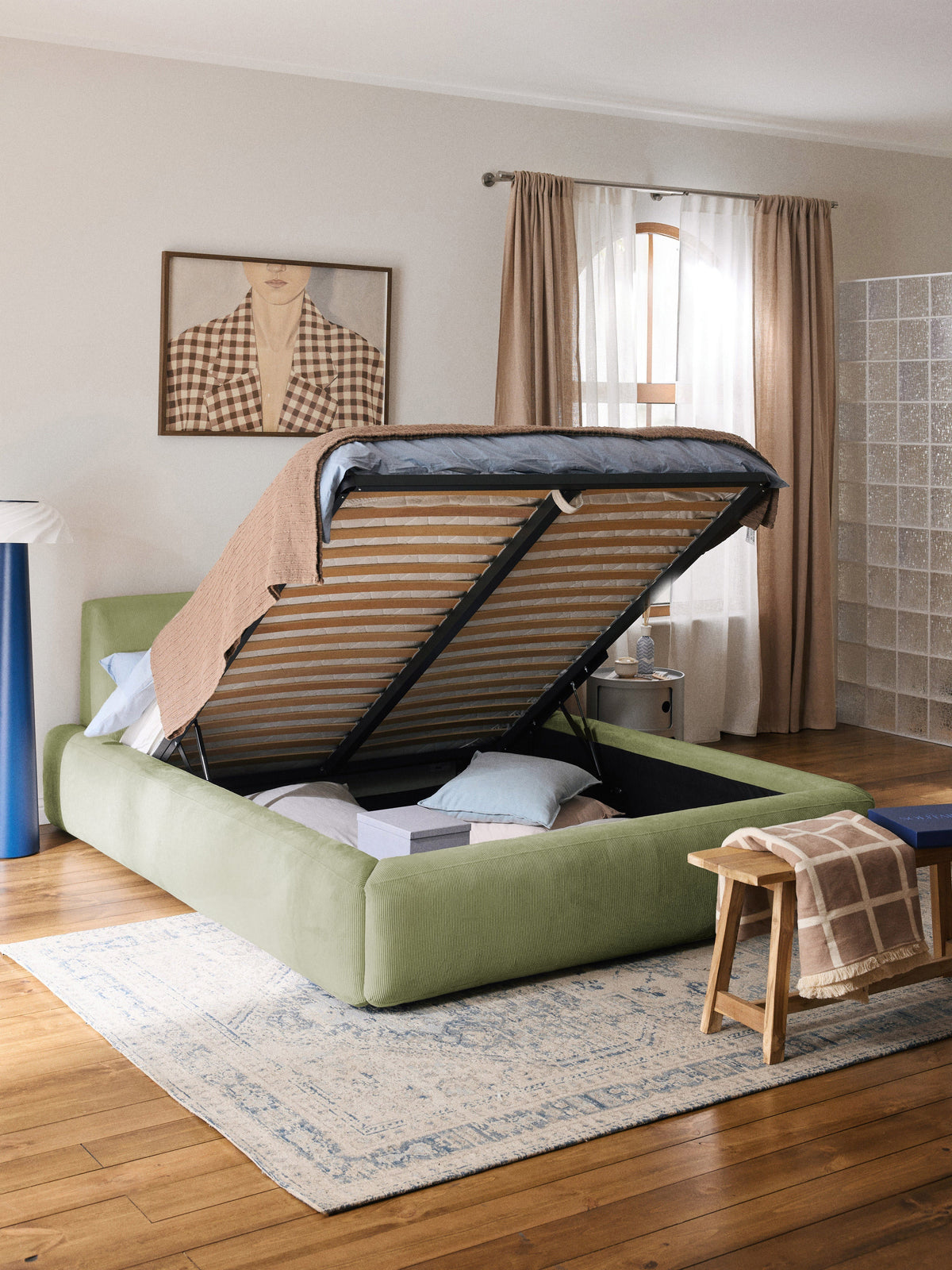 Melraine Upholstered Bed with Storage