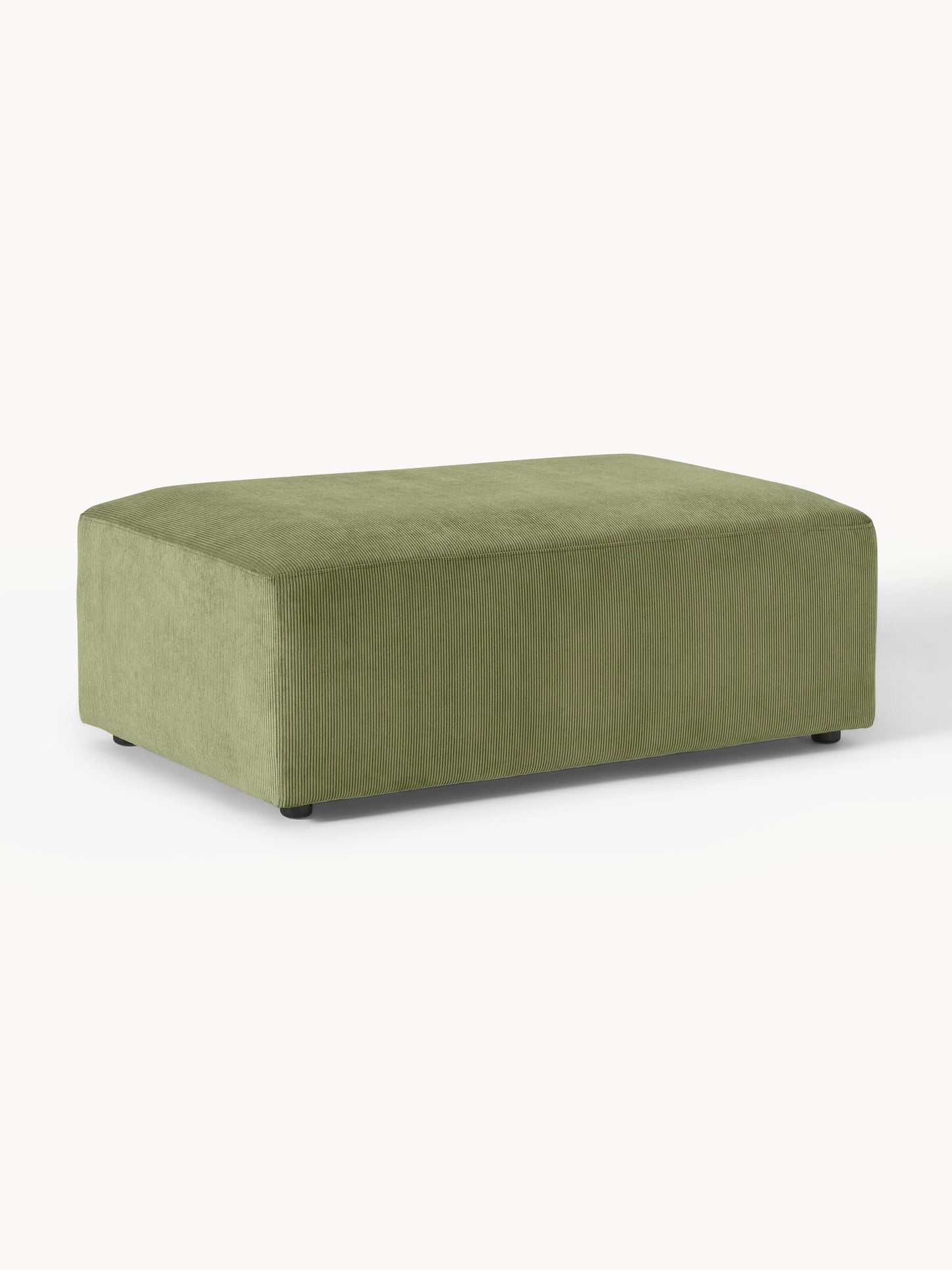 Melraine XL Ottoman in Corduroy, W 116 x D 72 cm
